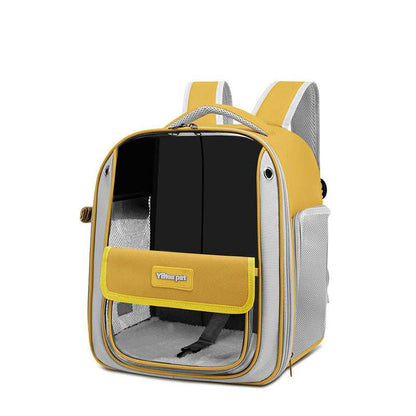 Panoramic Cat Carrier Backpack - Large Breathable Window - Purrfect Pet Haven