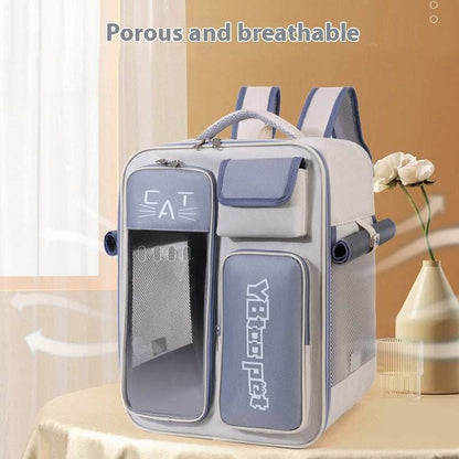 Cat Bag Backpack Four Seasons Universal Anti-stress Portable - Purrfect Pet Haven