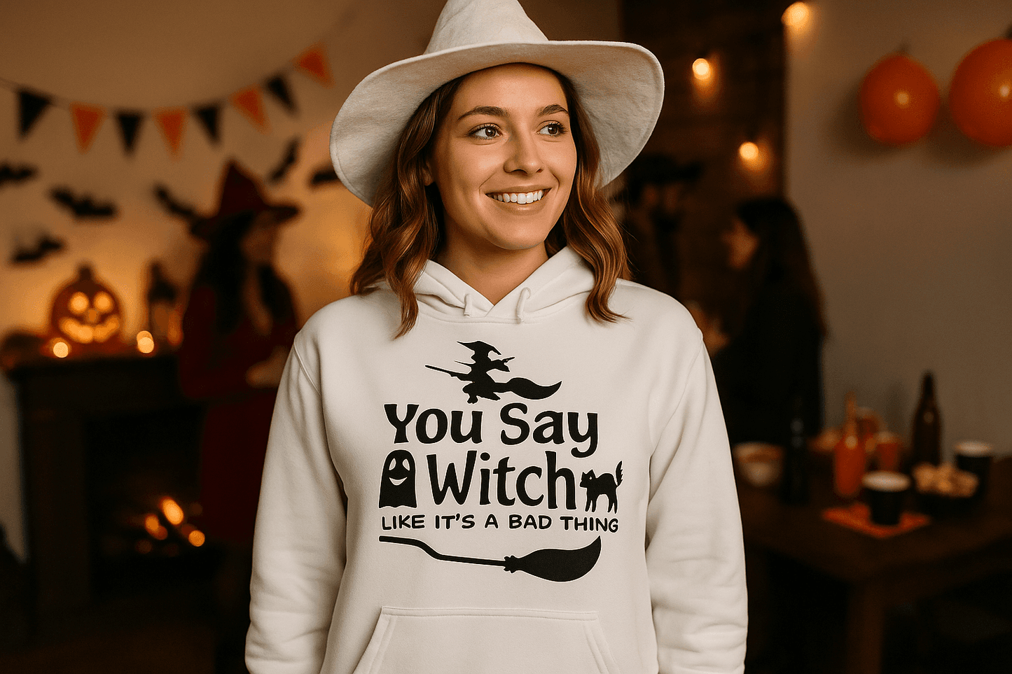 You Say Witch Hoodie Sweatshirt - Halloween Attitude Style - Purrfect Pet Haven